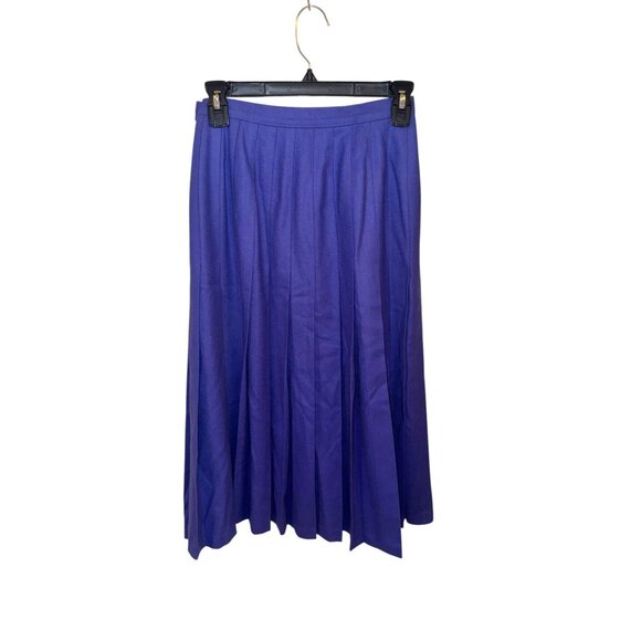 Pendleton Womens Vintage Pleated Wool Skirt Size 6 Purple - Picture 3 of 9